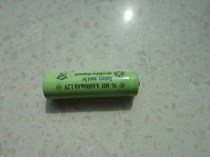1.2V,600mAh,AA Ni-MH battery